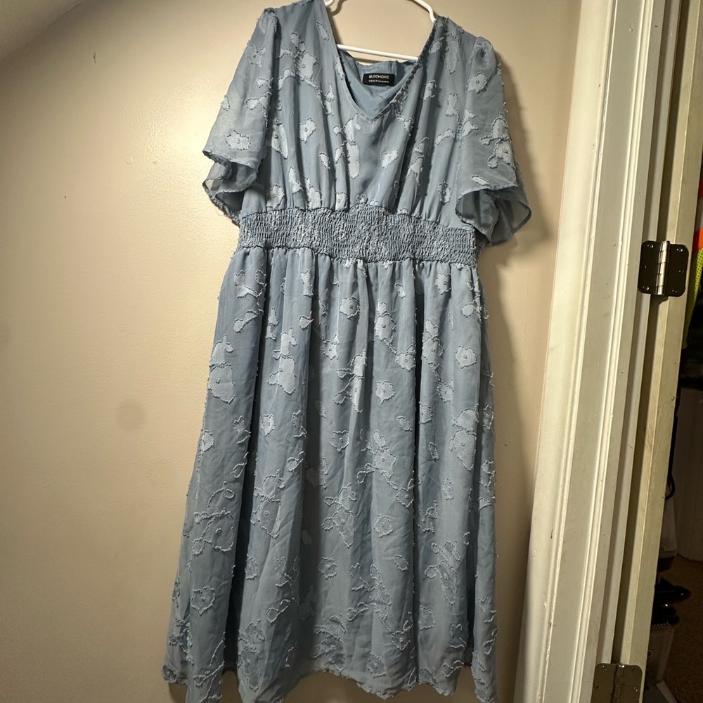 Blue Floral Dress